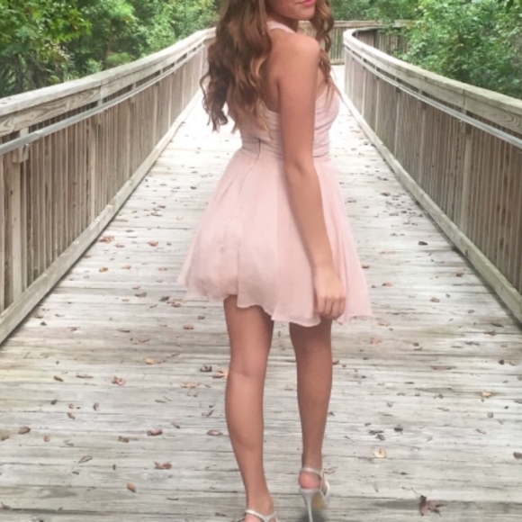Light Pink Homecoming Dress - Picture 3 of 4